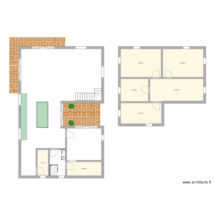 gcd. Plan de 0 pièce et 0 m2
