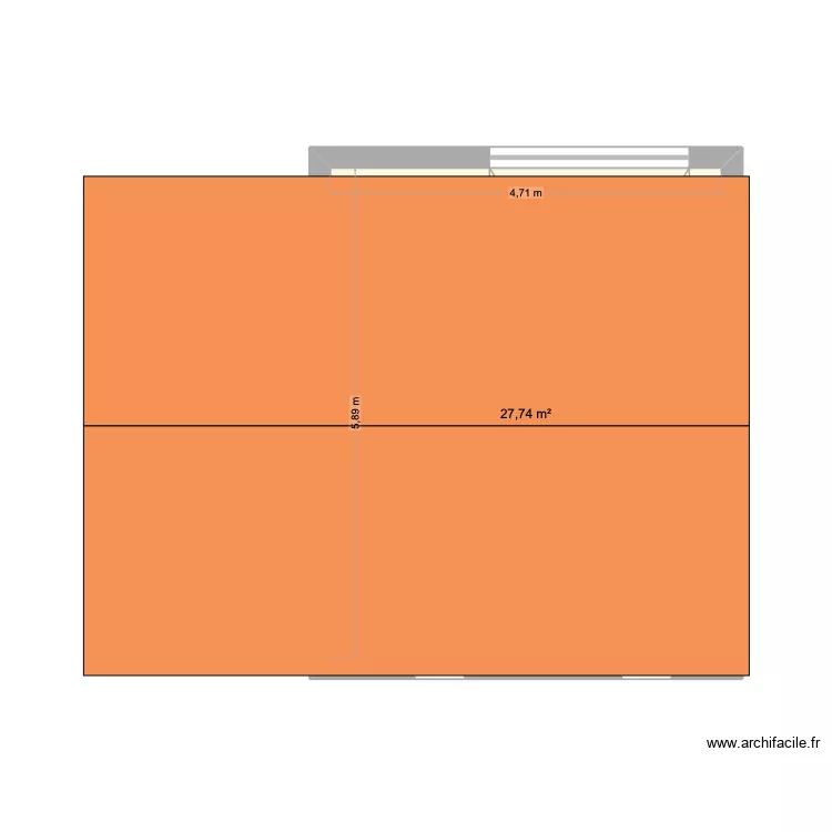 herve. Plan de 1 pièce et 28 m² herve. Plan de 1 pièce et 28 m²