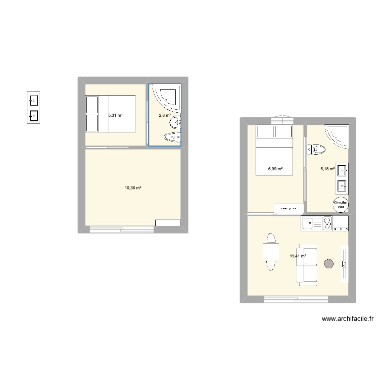 Airbnb garage 1. Plan de 0 pièce et 0 m2
