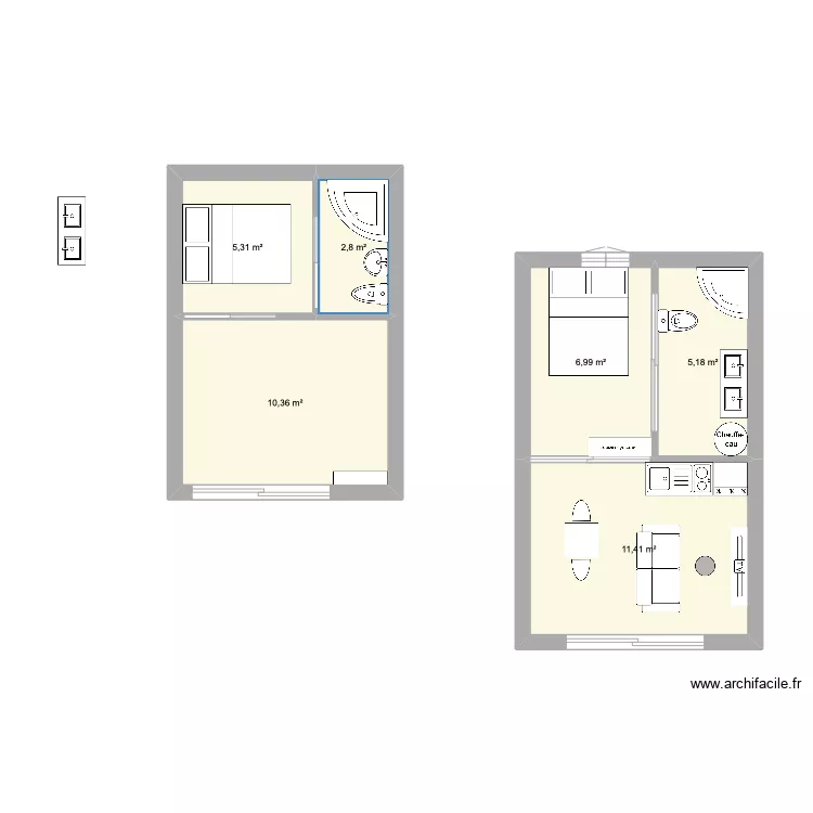 Airbnb garage 1. Plan de 