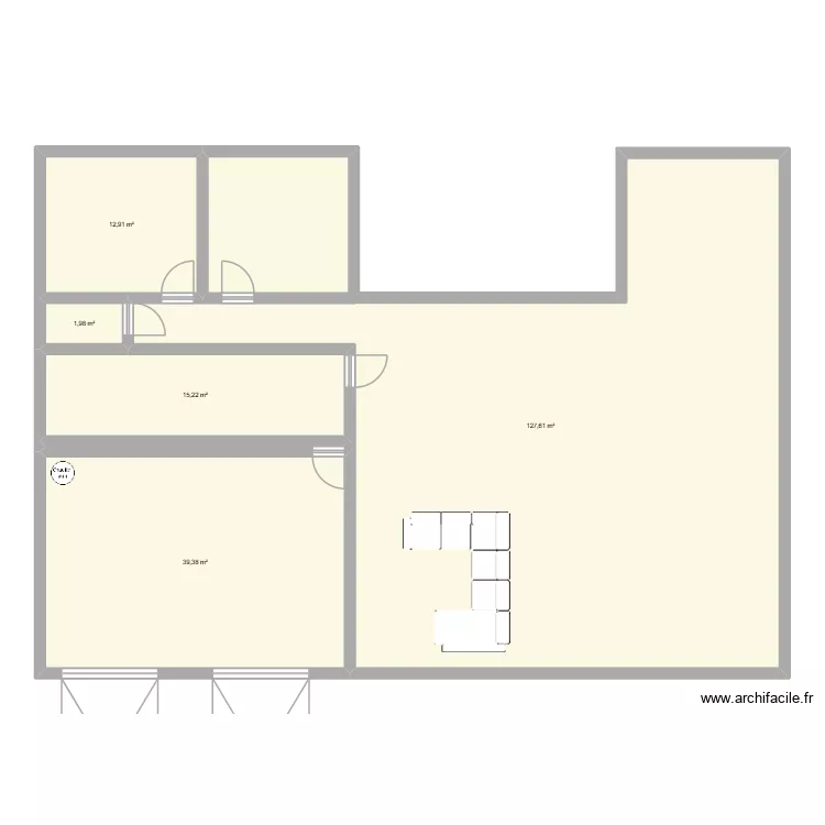 Val. Plan de 5  et 197 m²