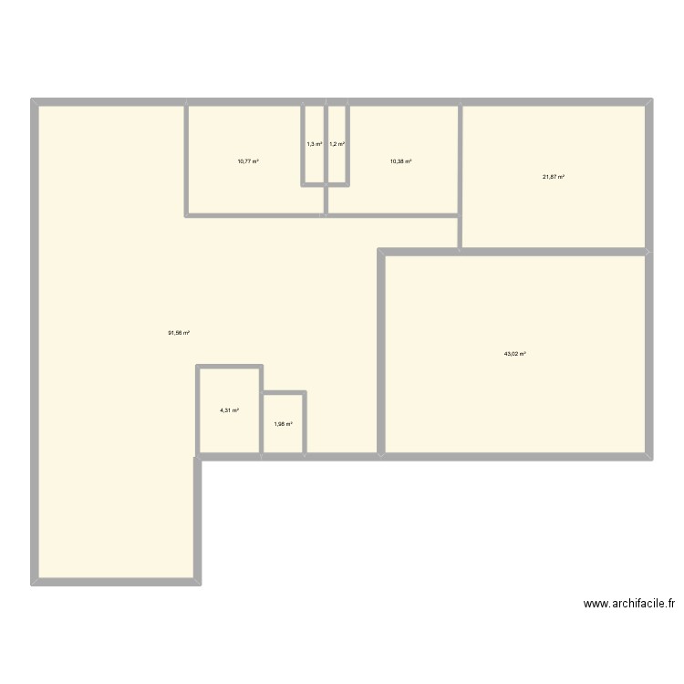 maison beauregard Christ. Plan de 9 pièces et 186 m2