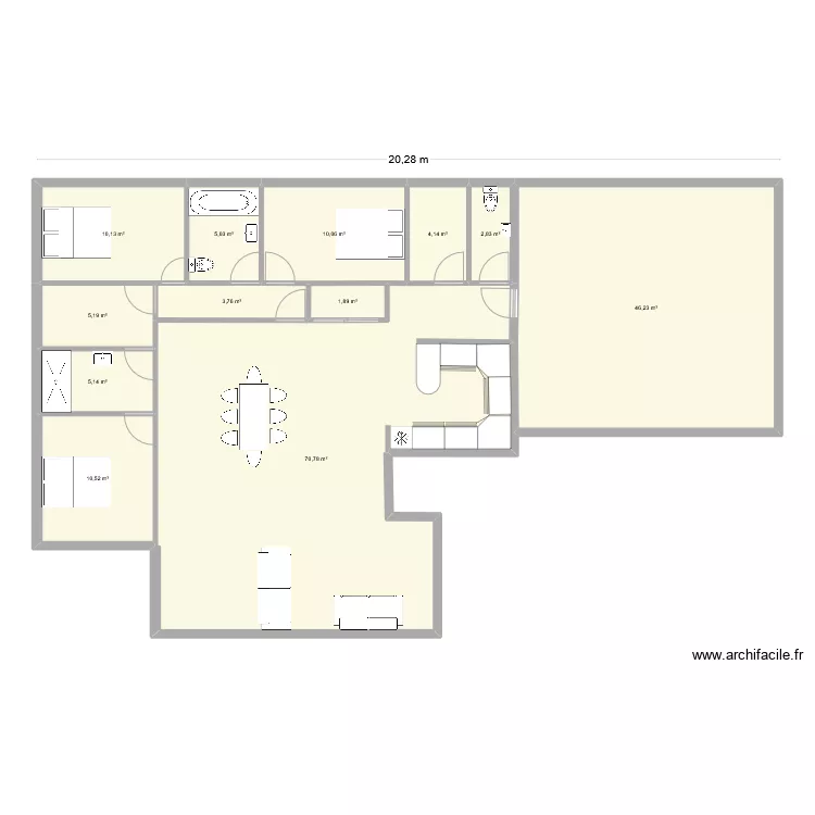 maison beauregard Christ. Plan de 