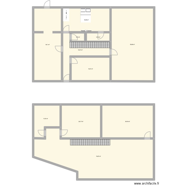 plan casa. Plan de 11 pièces et 282 m2