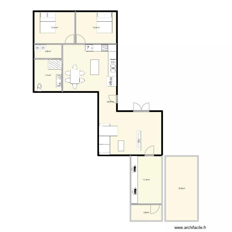 maison basett encore. Plan de 