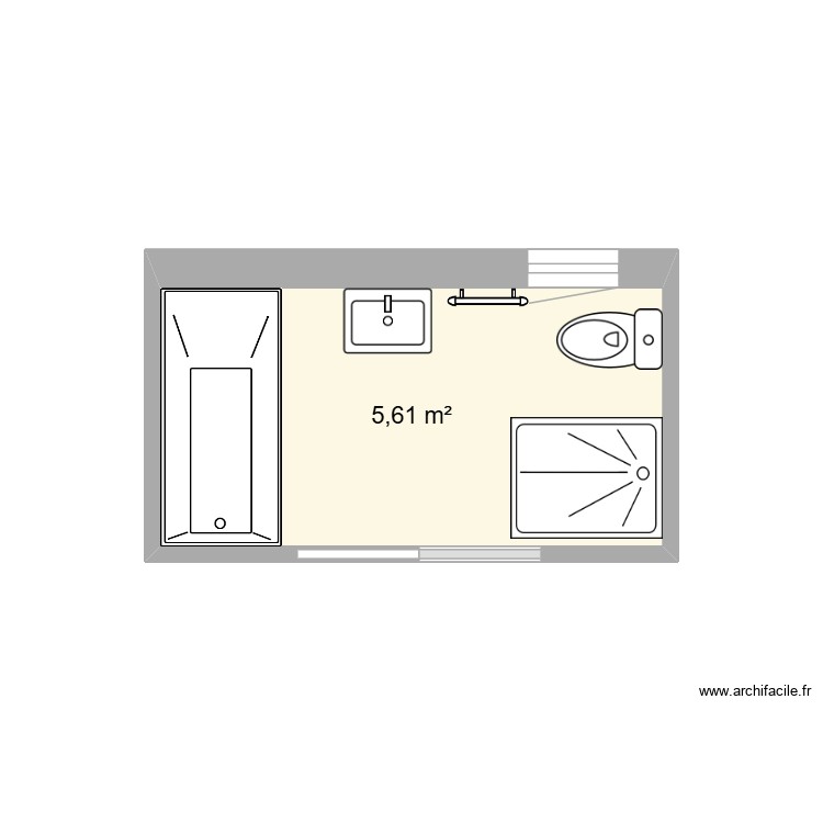 salle de Bain. Plan de 0 pièce et 0 m2