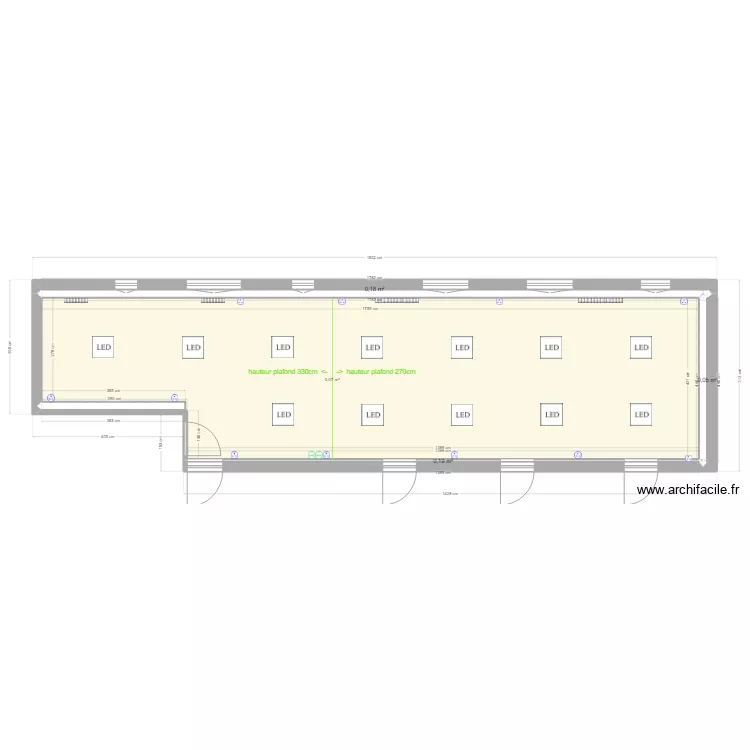 CDI tampon apr&egrave;s travaux. Plan de 