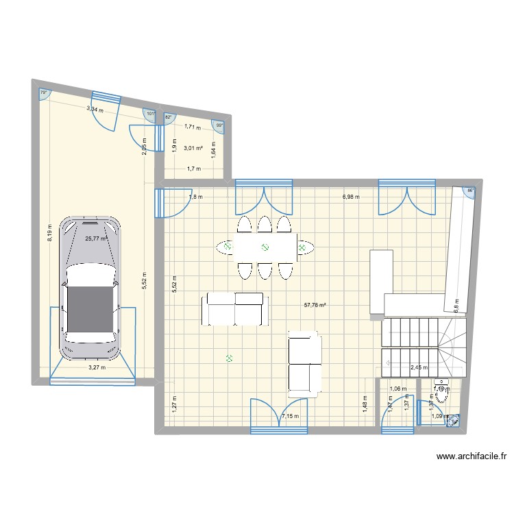 RDC. Plan de 0 pièce et 0 m2 RDC. Plan de 0 pièce et 0 m2