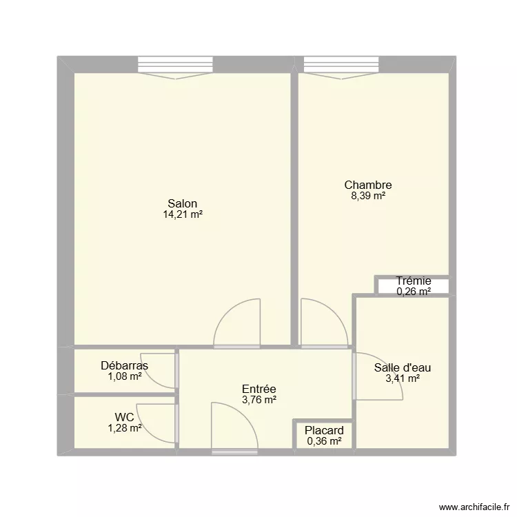 STUDIO THEO janvier 2026. Plan de 8 et 33 m² STUDIO THEO janvier 2026. Plan de 8 et 33 m²