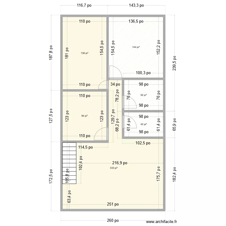 gisele dechamplain. Plan de 
