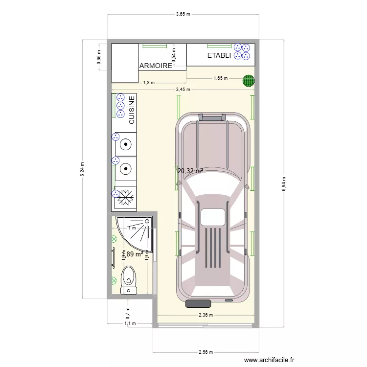 LOT 3.vide Saint Etienne de Tin&eacute;e.4. Plan de 