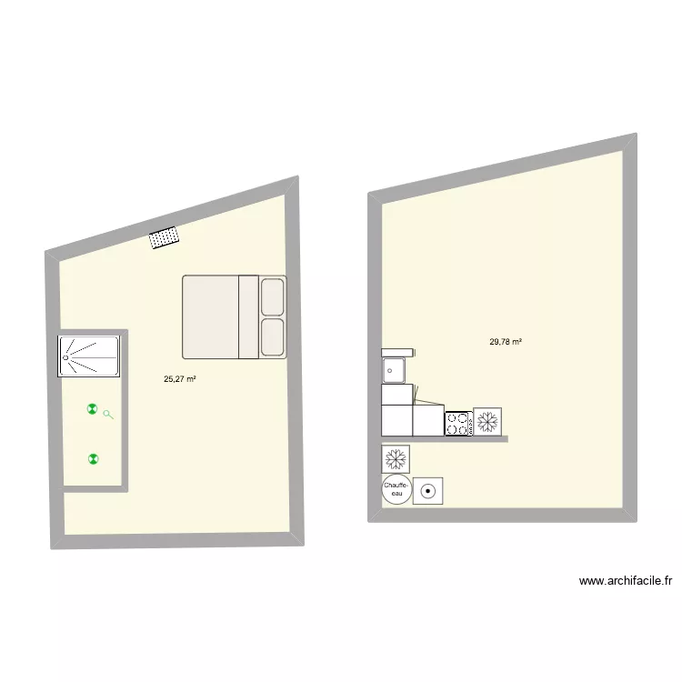 lentilly 3. Plan de 2 Pièces et 55 m² lentilly 3. Plan de 2 Pièces et 55 m²