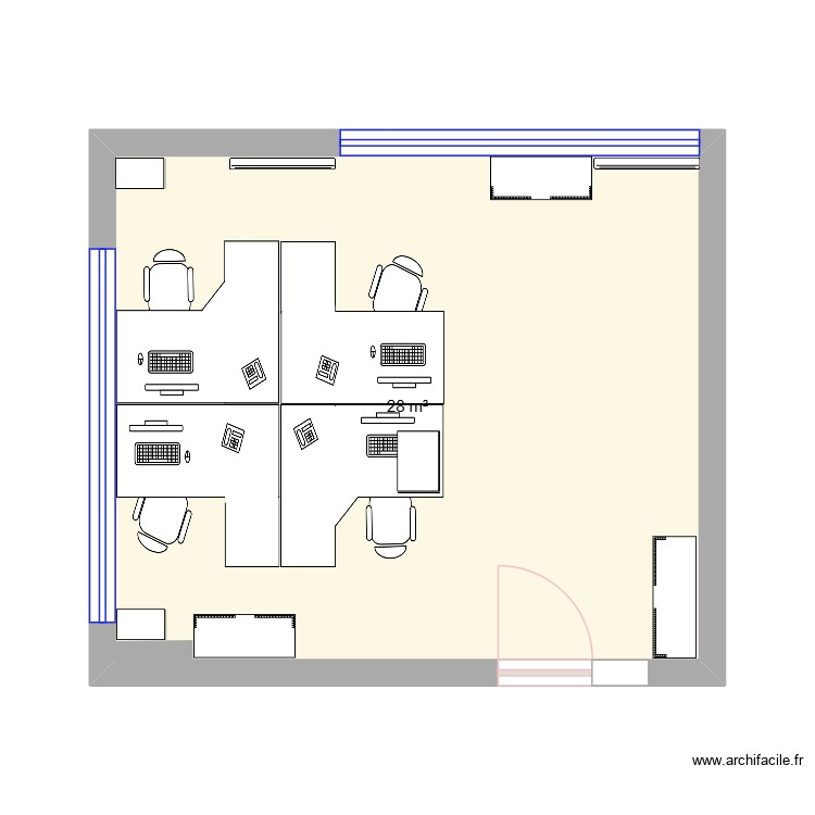 Bureau CFO. Plan de 0 pièce et 0 m2