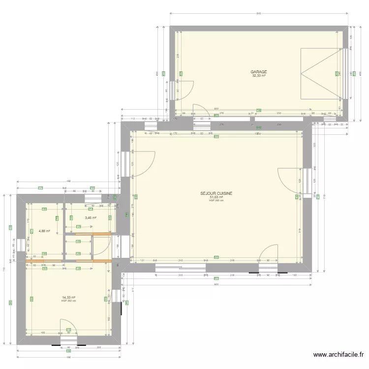 MAISON. Plan de 