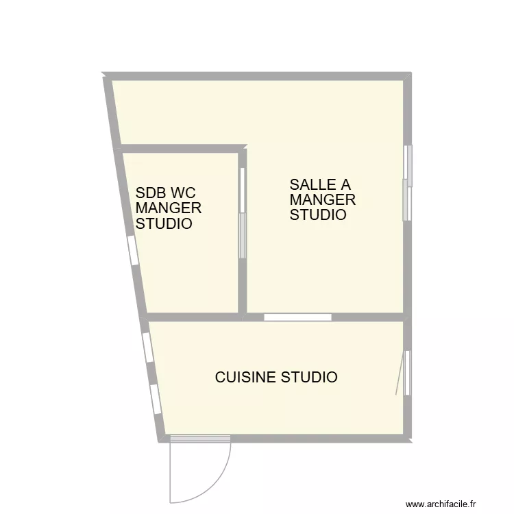 monaco studio. Plan de 3 Pièces et 16 m² monaco studio. Plan de 3 Pièces et 16 m²