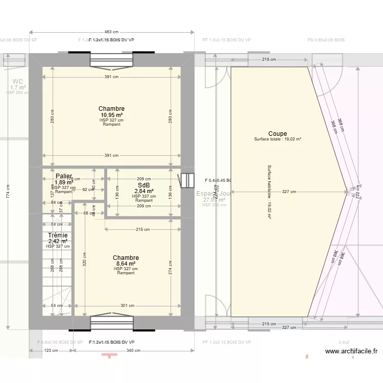 DALLY / BIDAUD. Plan de DALLY / BIDAUD. Plan de