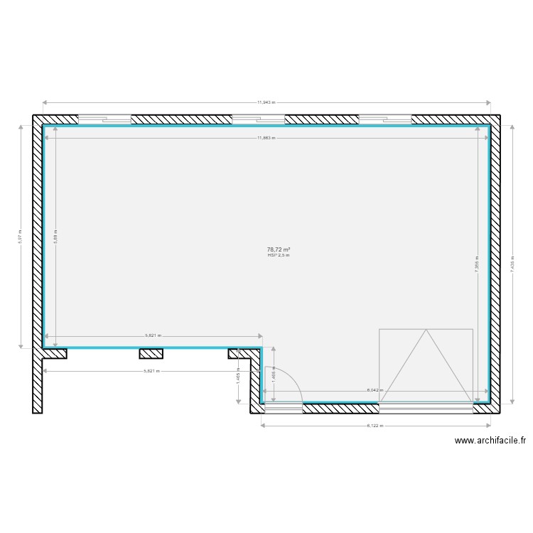 CréaMaisonPat. Plan de 1 pièce et 79 m2