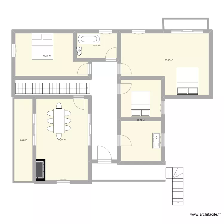 Casa Chaves. Plan de 