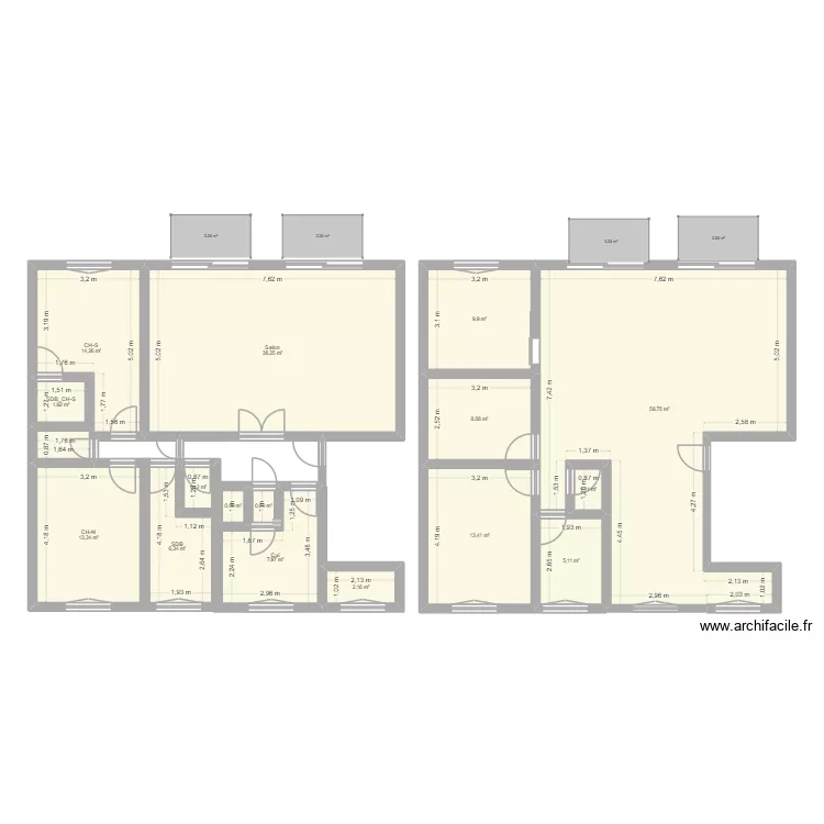 90M2. Plan de 16 et 183 m² 90M2. Plan de 16 et 183 m²