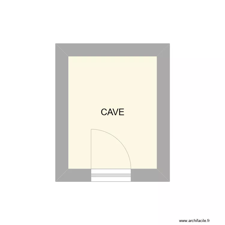 R - 1 / Cave - M. E. Martin. Plan de 