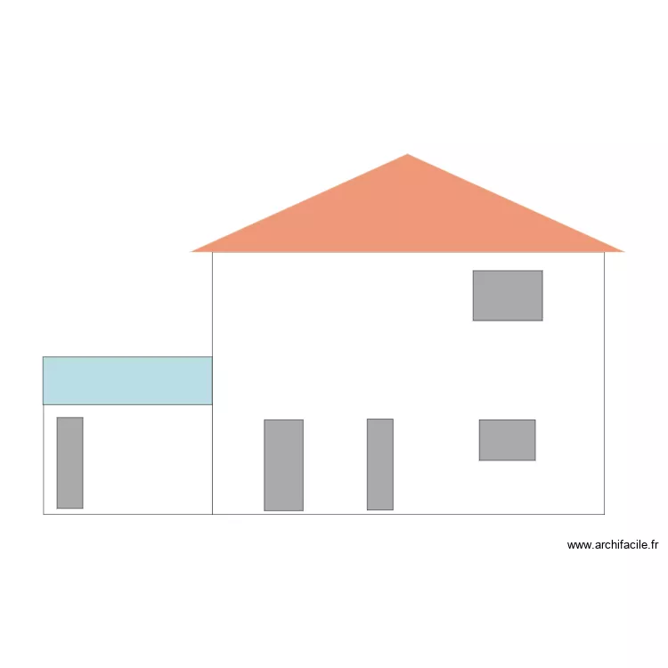 Fa&ccedil;ade Est. Plan de 