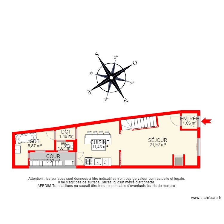 BI16756 -. Plan de 21 pièces et 126 m2