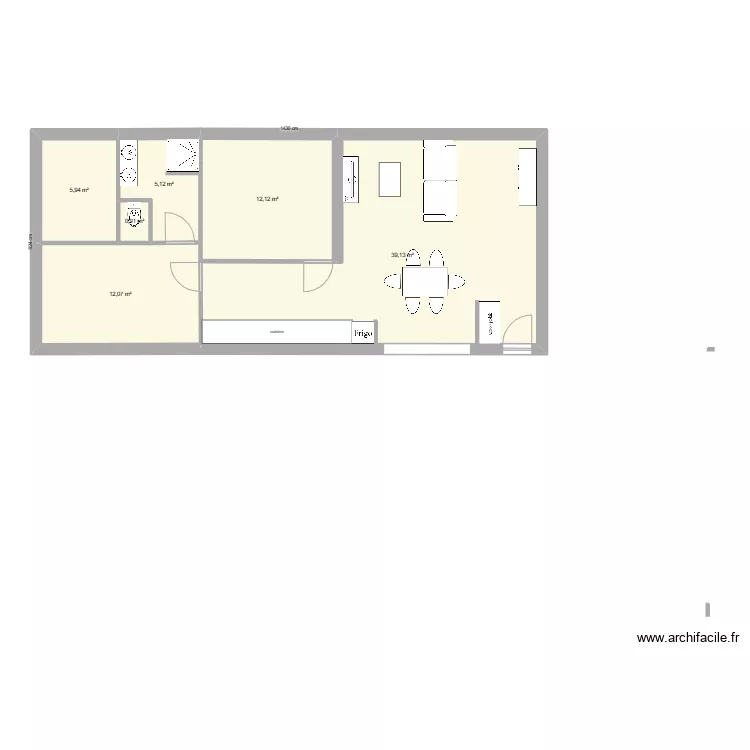 maison du fond hery. Plan de 