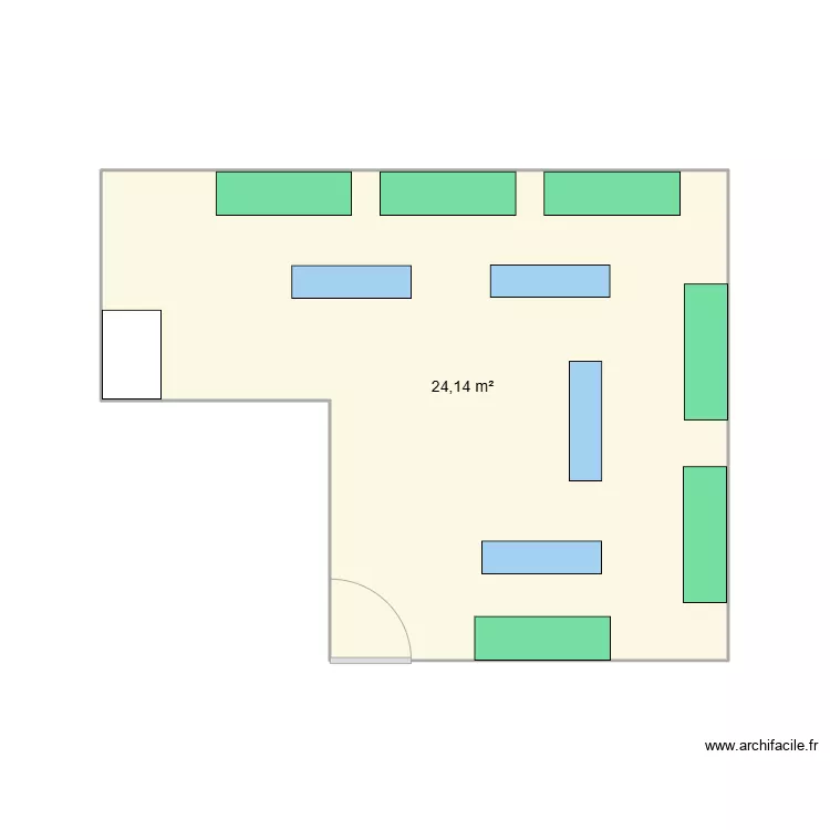 Plan Vestiaires Femmes. Plan de 