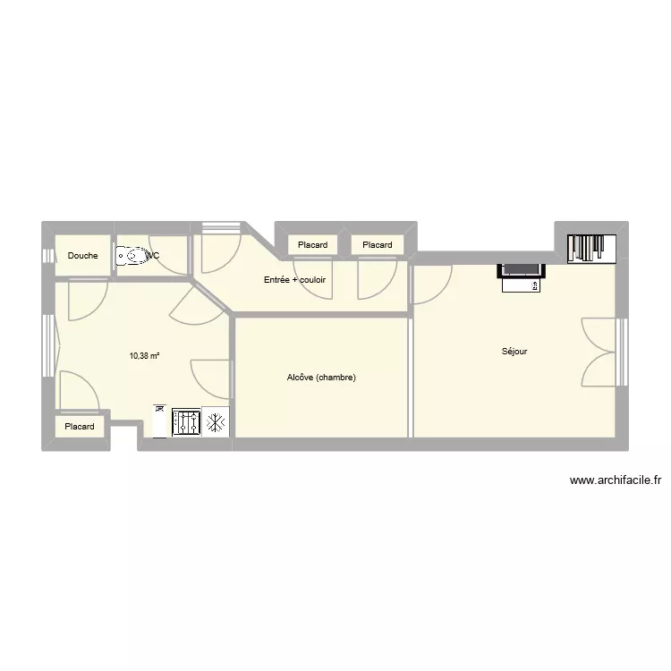 Colb_03. Plan de 10  et 44 m²