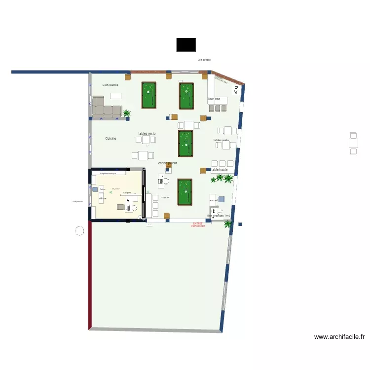 Royal billard final. Plan de 2 Pièces et 244 m² Royal billard final. Plan de 2 Pièces et 244 m²