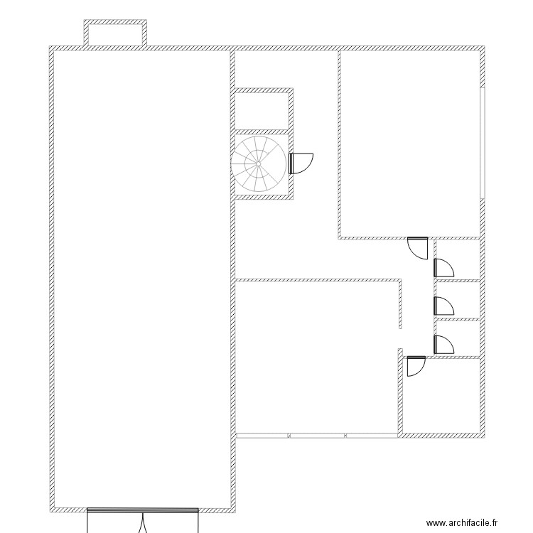 rdc atelier. Plan de 0 pièce et 0 m2
