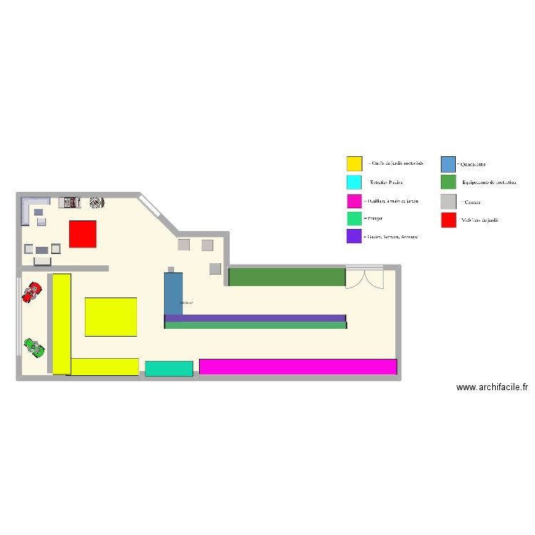Plan bricolage. Plan de 1 pièce et 146 m2