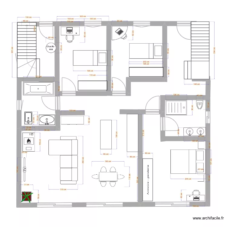 cuarnens rez 1. Plan de cuarnens rez 1. Plan de