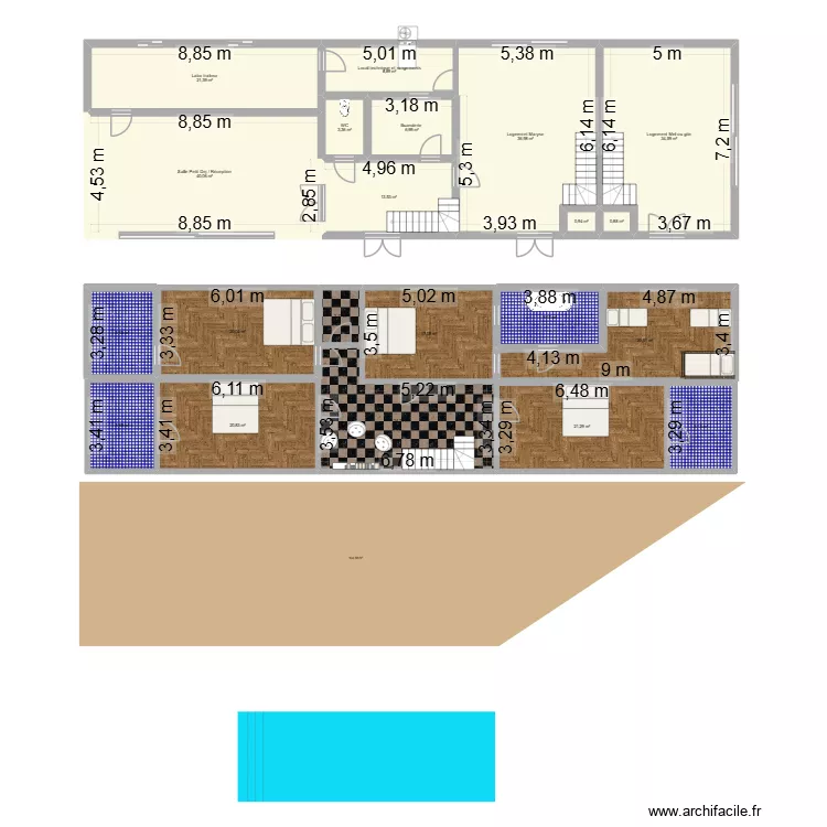 GRANGUES 1. Plan de 21 Pièces et 329 m² GRANGUES 1. Plan de 21 Pièces et 329 m²