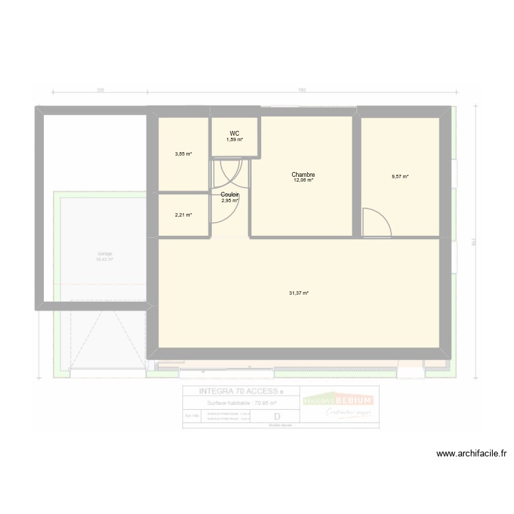 integra 70 acces. Plan de 0 pièce et 0 m2