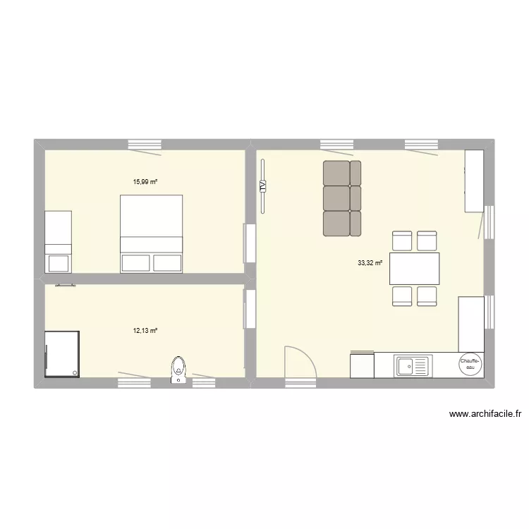 grange de delphine. Plan de 3 et 61 m² grange de delphine. Plan de 3 et 61 m²