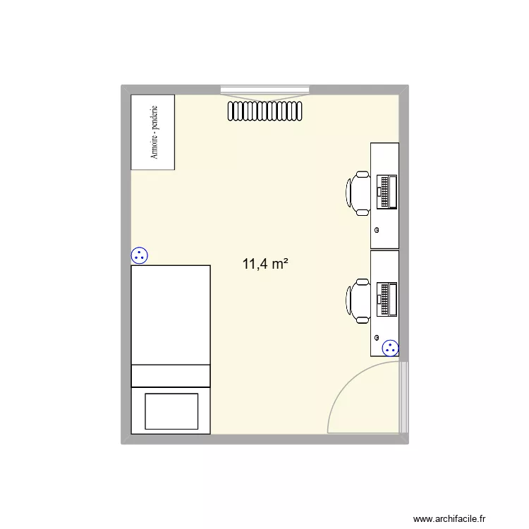 chambre MAMA. Plan de 1 et 11 m² chambre MAMA. Plan de 1 et 11 m²