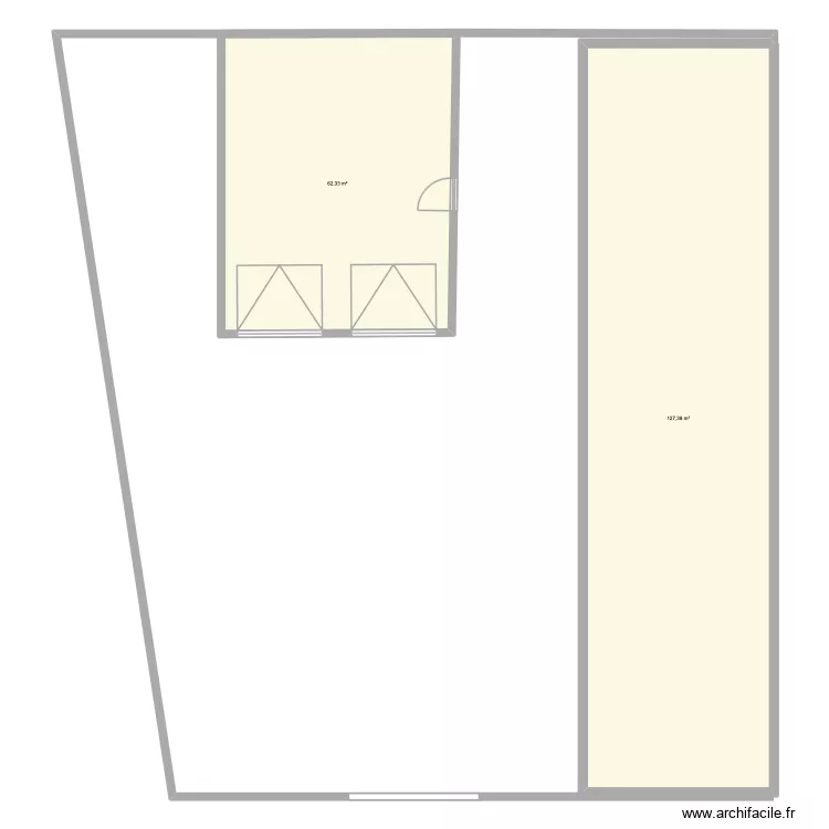 garage maison. Plan de 