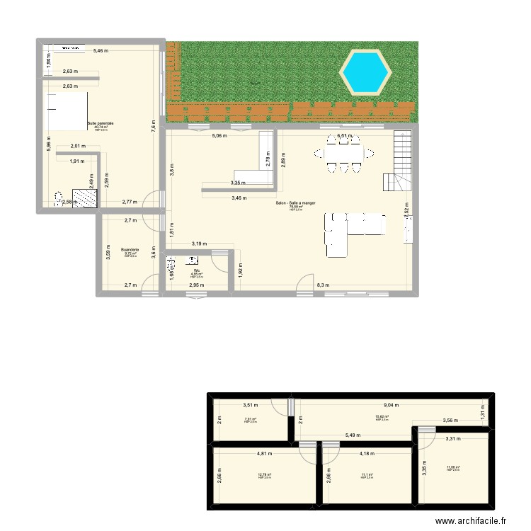 FUTURE MAISON PAUL. Plan de 9 pièces et 193 m2