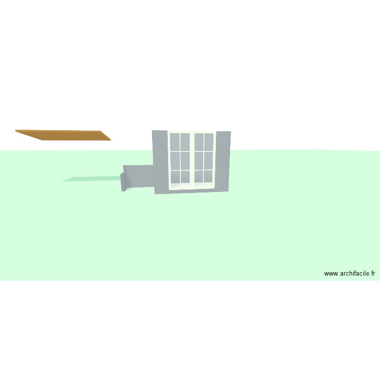 poulailler 3. Plan de 1 pièce et 2 m2