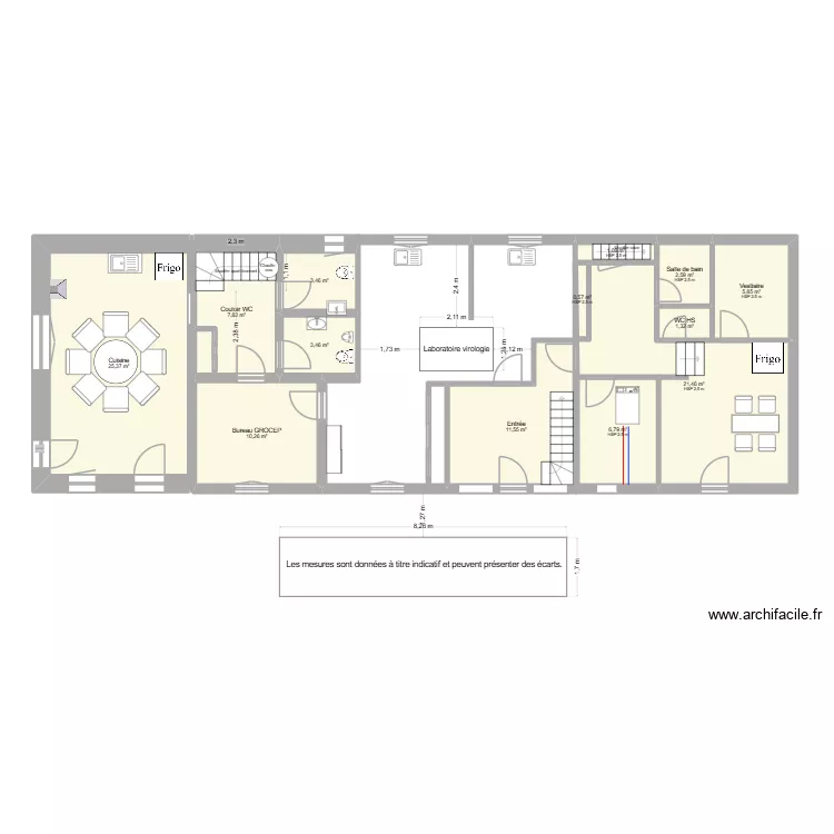 Plan bureau CCS grocep. Plan de 13 et 102 m² Plan bureau CCS grocep. Plan de 13 et 102 m²
