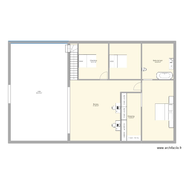etage. Plan de 0 pièce et 0 m2