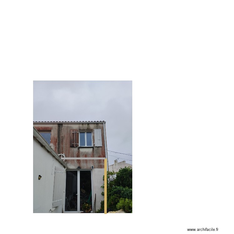 facade arrière balcon. Plan de 0 pièce et 0 m2