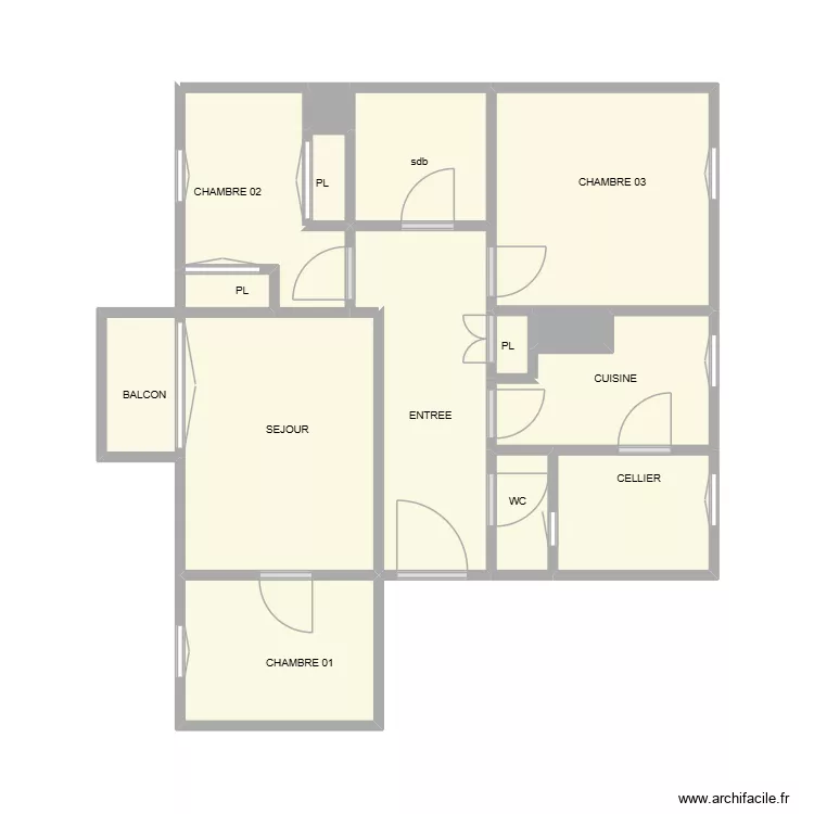 khalid le stela nimes. Plan de 15  et 34 m²