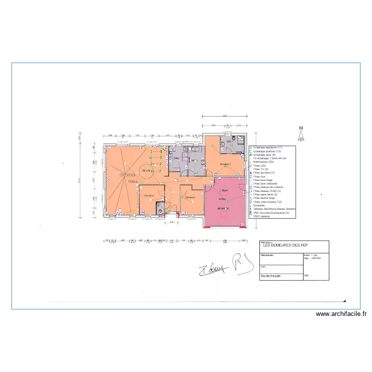 ROBIN ELECTRICITE. Plan de 