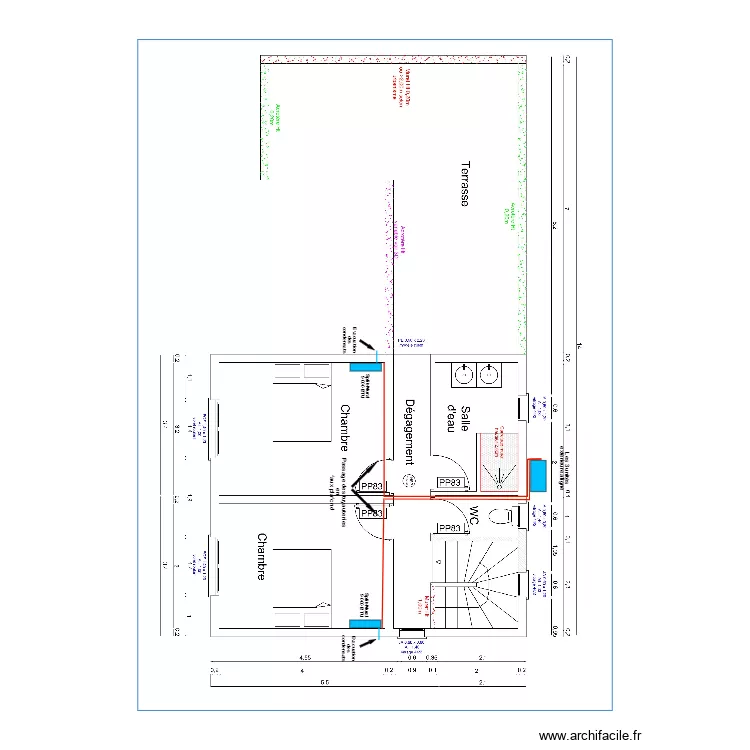 Olivier Jean-fran&ccedil;ois R+1  (2). Plan de 