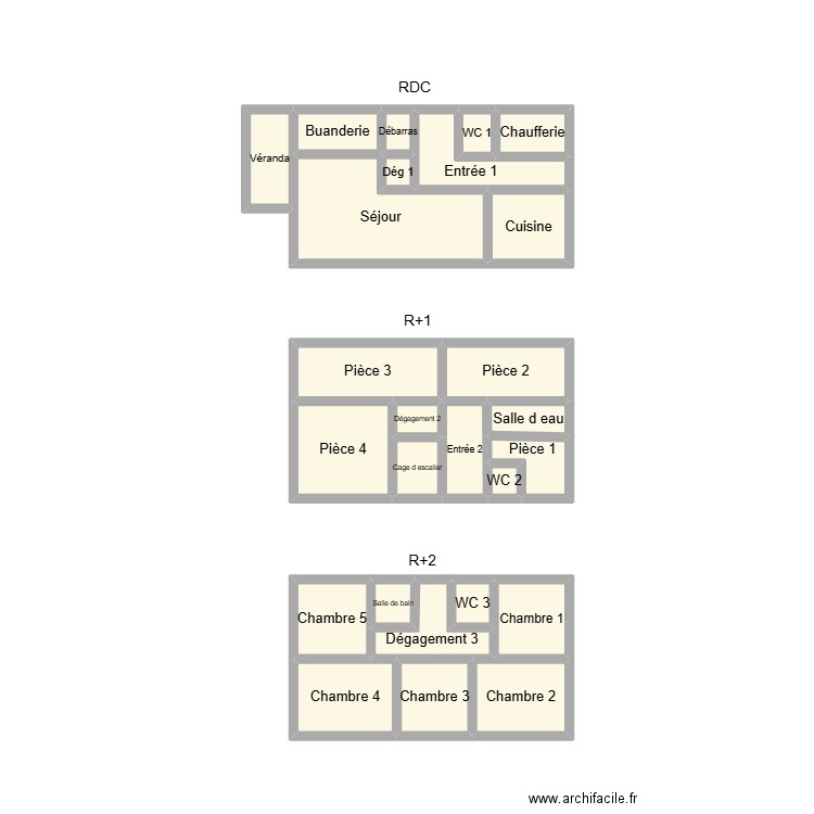 2507 ADSEA 29. Plan de 26 pièces et 17 m2