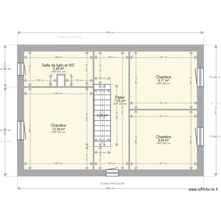 ML24004910. Plan de 14 pièces et 95 m2