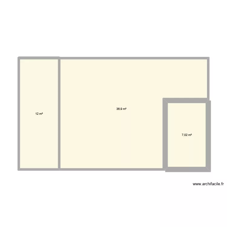 institut aura divine. Plan de 3  et 56 m²
