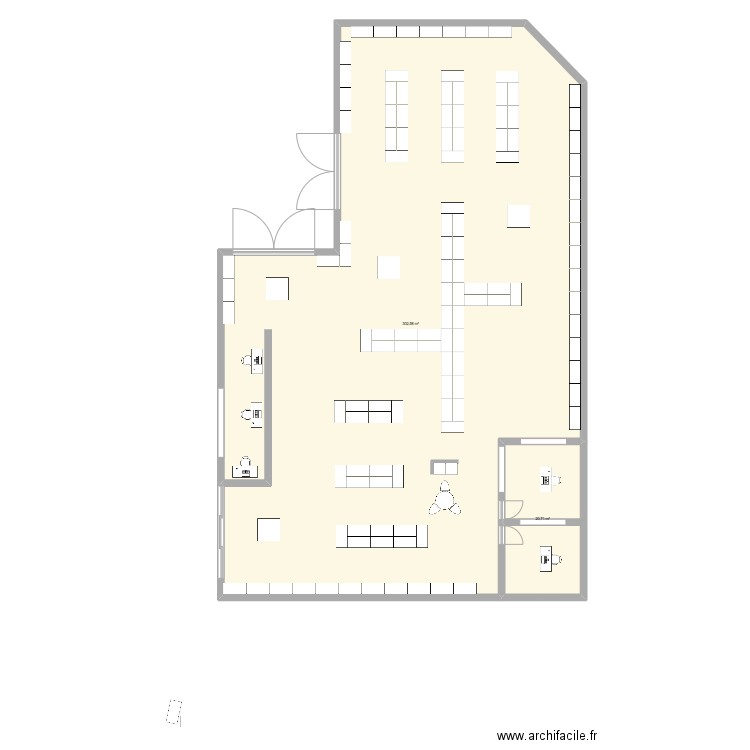 saint romain en vienois 31. Plan de 2 pièces et 323 m2